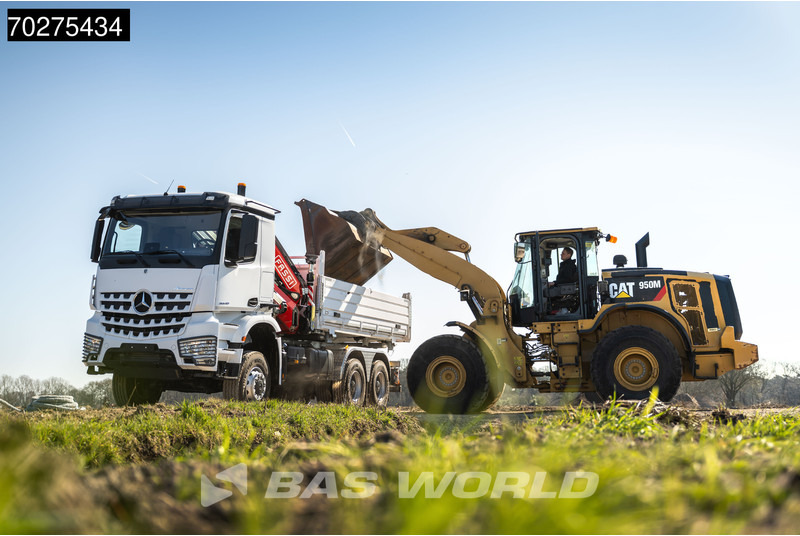 Caminhão basculante, Caminhão grua nuevo Mercedes-Benz Arocs 3348 6X6 Fassi F255A.2.24 xe-dynamic Kran Dreiseitenkipper Navi Euro 6: foto 12