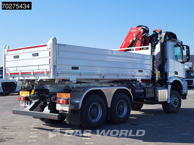 Caminhão basculante, Caminhão grua nuevo Mercedes-Benz Arocs 3348 6X6 Fassi F255A.2.24 xe-dynamic Kran Dreiseitenkipper Navi Euro 6: foto 17