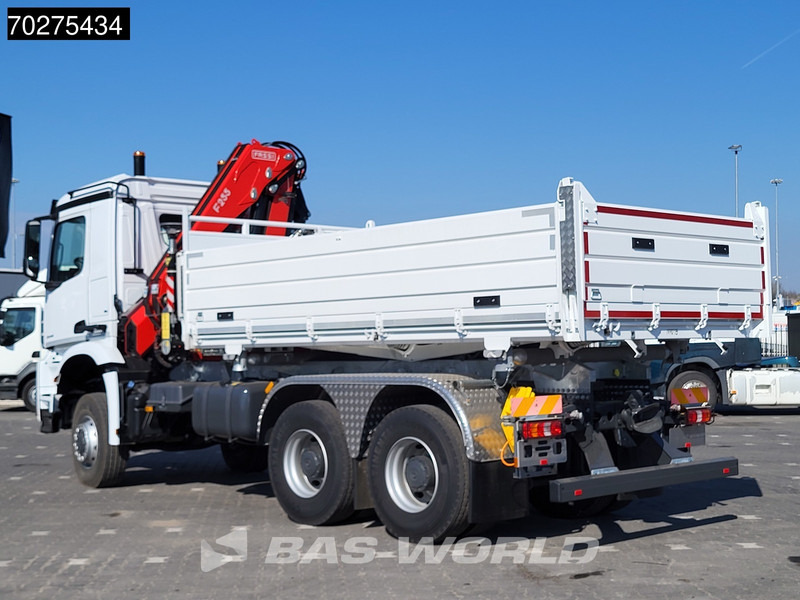 Caminhão basculante, Caminhão grua nuevo Mercedes-Benz Arocs 3348 6X6 Fassi F255A.2.24 xe-dynamic Kran Dreiseitenkipper Navi Euro 6: foto 15