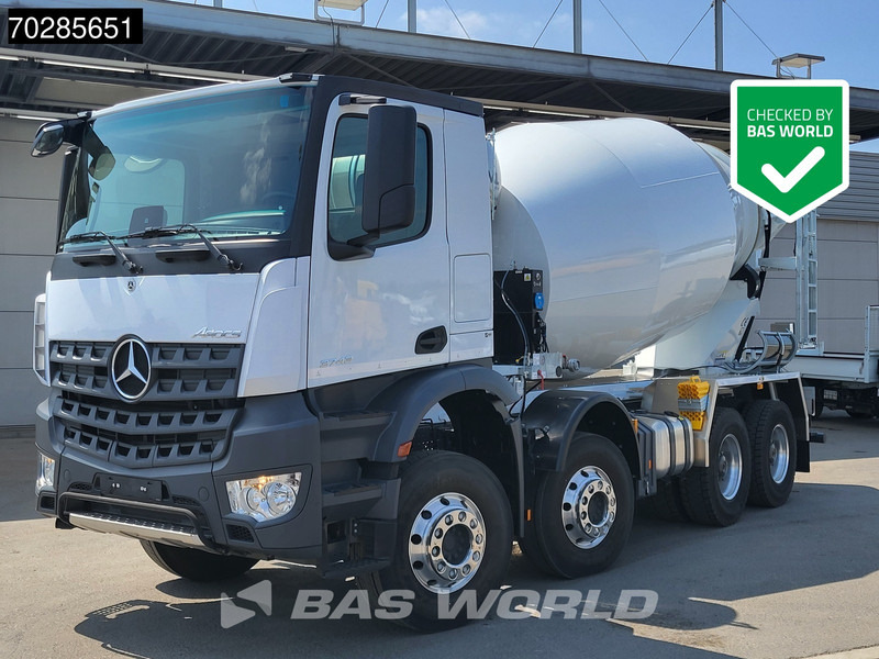 Mercedes-Benz Arocs 3743 8X4 10m3 Mixer BigAxle Hydrauliek Euro 6 Nieuw! - Caminhão betoneira: foto 1 Mercedes-Benz Arocs 3743 8X4 10m3 Mixer BigAxle Hydrauliek Euro 6 Nieuw! - Caminhão betoneira: foto 1