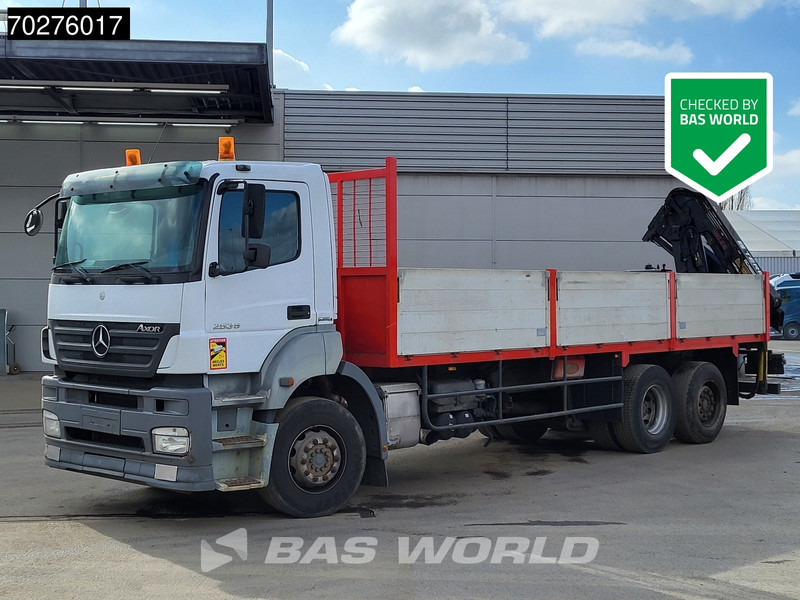 Mercedes-Benz Axor 2536 6X2 Manual Terex Liftachse PTO Hydraulik - Camião de caixa aberta/ Plataforma, Caminhão grua: foto 1 Mercedes-Benz Axor 2536 6X2 Manual Terex Liftachse PTO Hydraulik - Camião de caixa aberta/ Plataforma, Caminhão grua: foto 1