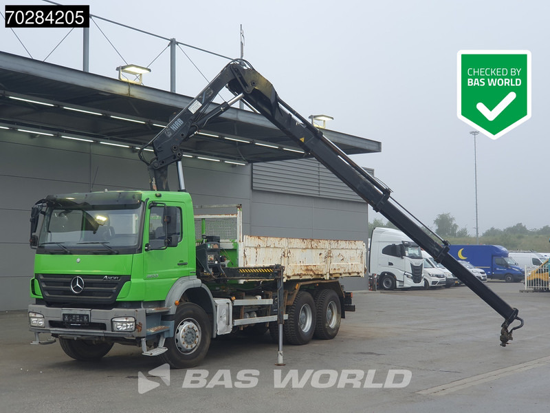 Mercedes-Benz Axor 2633 6X4 HIAB 144 ES-3 Kran Crane Manual Big-Axle Steelsuspension Euro 4 - Caminhão basculante, Caminhão grua: foto 1 Mercedes-Benz Axor 2633 6X4 HIAB 144 ES-3 Kran Crane Manual Big-Axle Steelsuspension Euro 4 - Caminhão basculante, Caminhão grua: foto 1