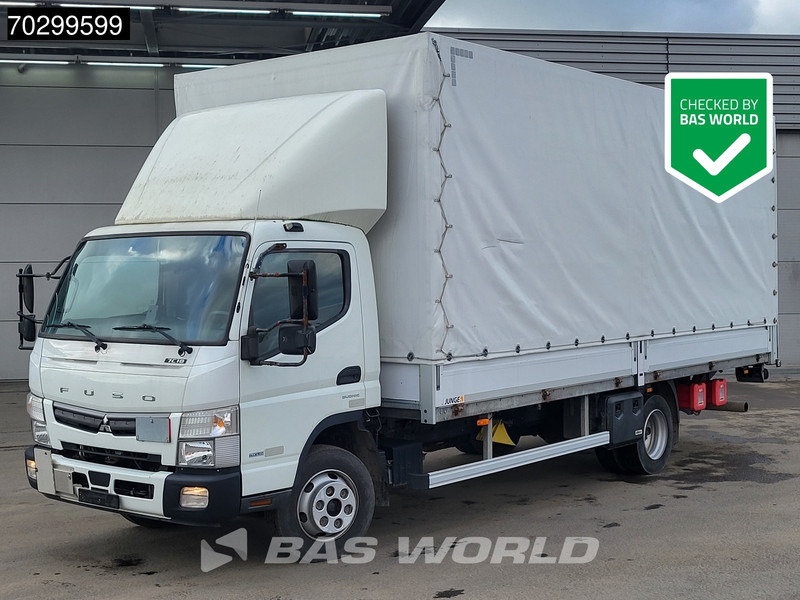 Mitsubishi Fuso 7C18 4X2 7.5tonner Curtainsider Ladebordwand Automatic Euro 6 - Caminhão com lona: foto 1 Mitsubishi Fuso 7C18 4X2 7.5tonner Curtainsider Ladebordwand Automatic Euro 6 - Caminhão com lona: foto 1