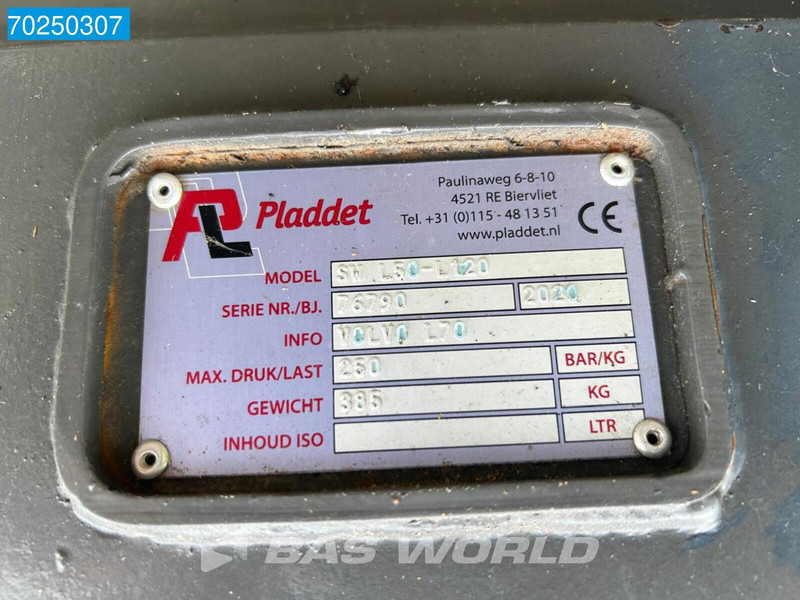 Acoplamento rápido Pladdet SW L50-L120 LIKE NEW - VOLVO L70: foto 8