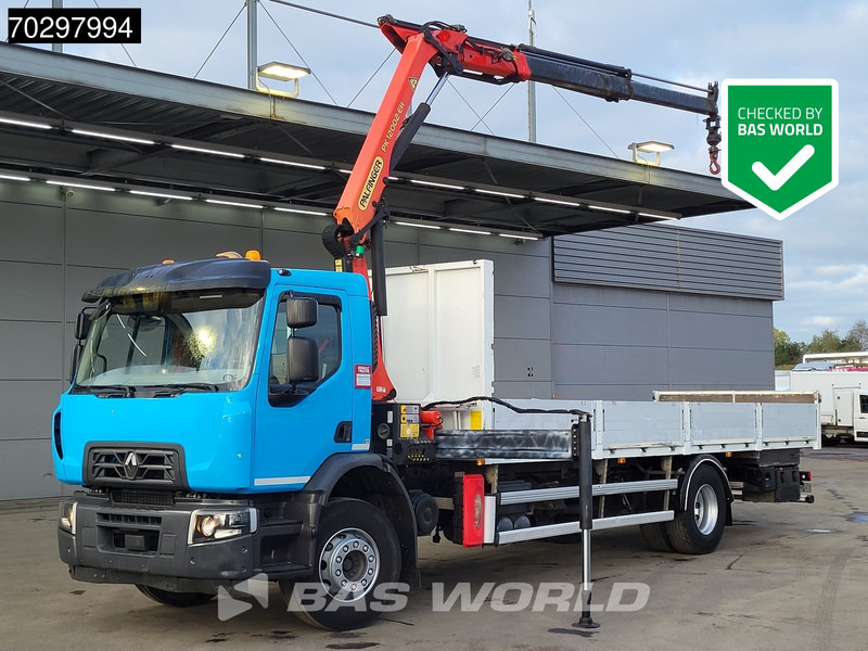 Renault C 320 C 4X2 Palfinger PK12002 EH Kran Crane Automatic Euro 6 - Camião de caixa aberta/ Plataforma, Caminhão grua: foto 1 Renault C 320 C 4X2 Palfinger PK12002 EH Kran Crane Automatic Euro 6 - Camião de caixa aberta/ Plataforma, Caminhão grua: foto 1