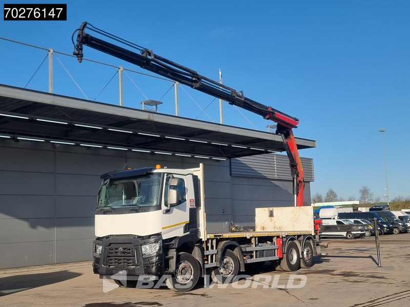 Renault C 380 8X2 Palfinger PK24001K Remote Lenkachse Euro 6 - Camião de caixa aberta/ Plataforma, Caminhão grua: foto 1 Renault C 380 8X2 Palfinger PK24001K Remote Lenkachse Euro 6 - Camião de caixa aberta/ Plataforma, Caminhão grua: foto 1