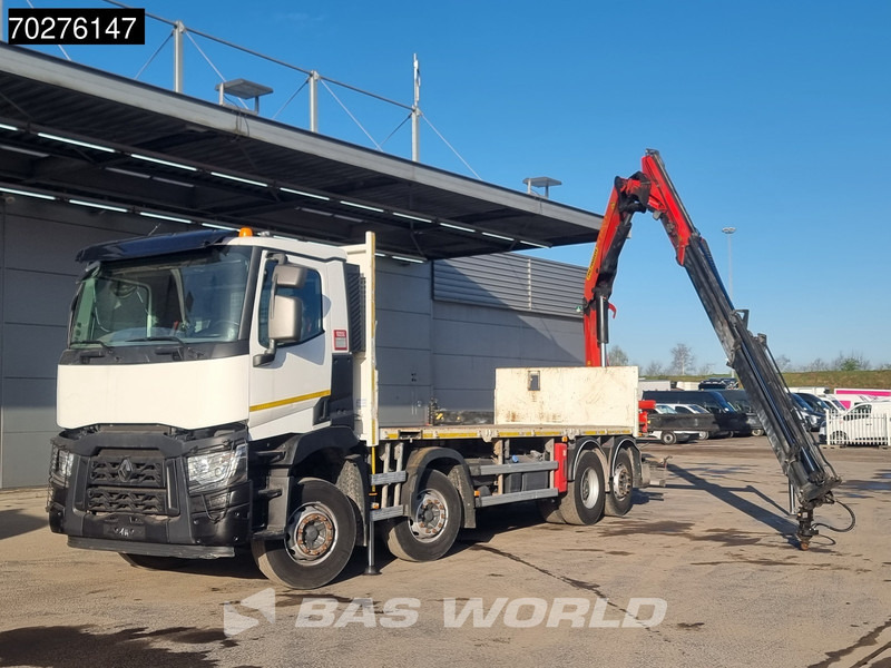 Renault C 380 8X2 Palfinger PK24001K Remote Lenkachse Euro 6 - Camião de caixa aberta/ Plataforma, Caminhão grua: foto 3 Renault C 380 8X2 Palfinger PK24001K Remote Lenkachse Euro 6 - Camião de caixa aberta/ Plataforma, Caminhão grua: foto 3