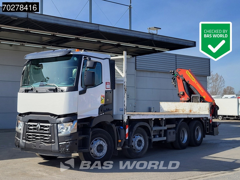 Renault C 430 8X4 Palfinger PK33002EH Euro 6 Big Axle - Camião de caixa aberta/ Plataforma, Caminhão grua: foto 2 Renault C 430 8X4 Palfinger PK33002EH Euro 6 Big Axle - Camião de caixa aberta/ Plataforma, Caminhão grua: foto 2