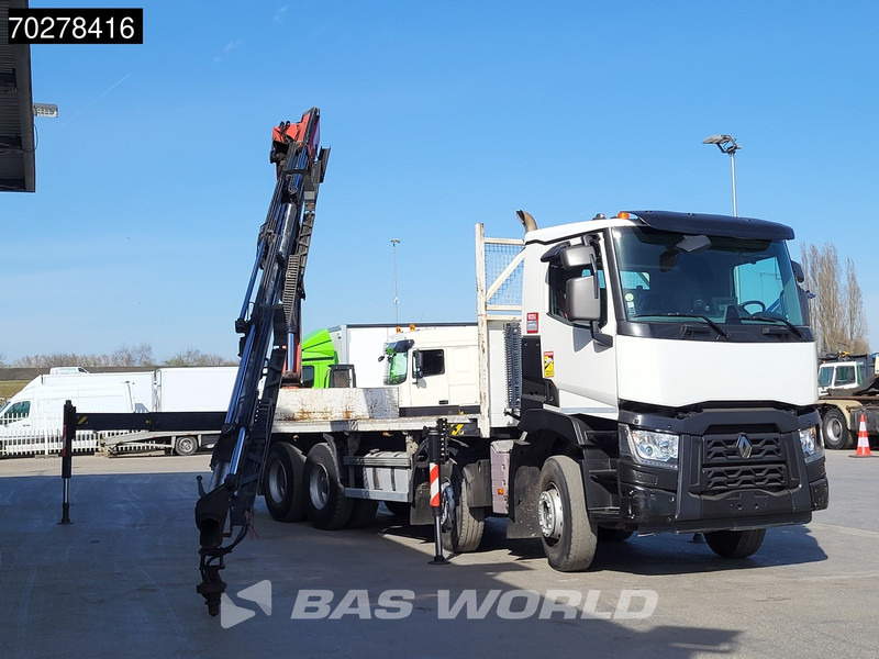Camião de caixa aberta/ Plataforma, Caminhão grua Renault C 430 8X4 Palfinger PK33002EH Euro 6 Big Axle: foto 7