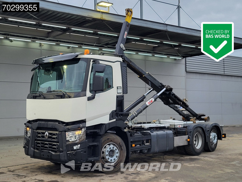 Renault C 460 6X2 20 tons Hyva 20-57-S containersystem Lift+steering Axle Automatic LED - Caminhão polibenne: foto 1 Renault C 460 6X2 20 tons Hyva 20-57-S containersystem Lift+steering Axle Automatic LED - Caminhão polibenne: foto 1