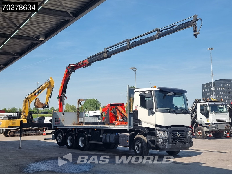 Renault C 480 8X4 Palfinger 24.001 SLD5 Kran Crane Lift-Lenkachse Euro 6 - Camião de caixa aberta/ Plataforma, Caminhão grua: foto 3 Renault C 480 8X4 Palfinger 24.001 SLD5 Kran Crane Lift-Lenkachse Euro 6 - Camião de caixa aberta/ Plataforma, Caminhão grua: foto 3