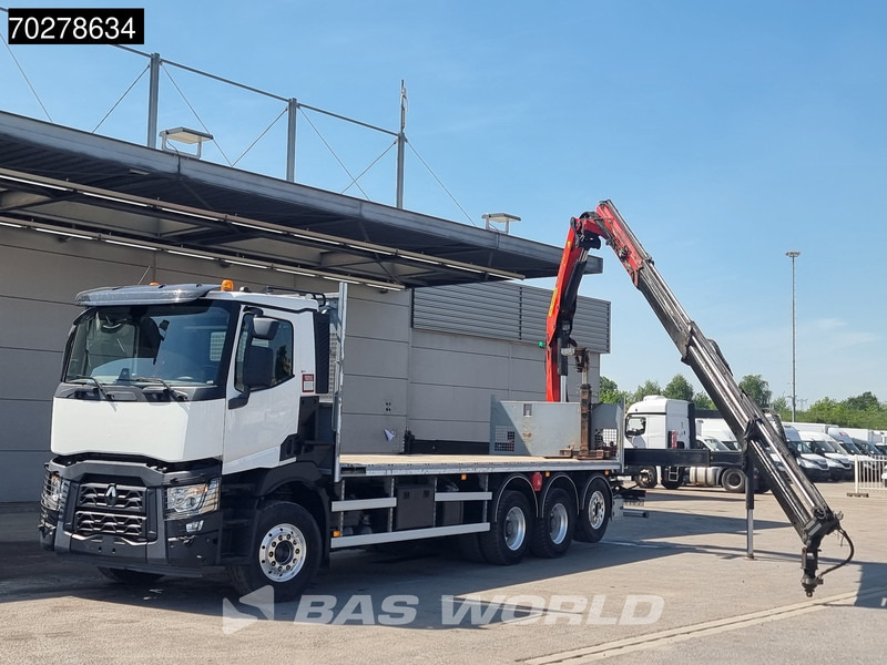 Renault C 480 8X4 Palfinger 24.001 SLD5 Kran Crane Lift-Lenkachse Euro 6 - Camião de caixa aberta/ Plataforma, Caminhão grua: foto 5 Renault C 480 8X4 Palfinger 24.001 SLD5 Kran Crane Lift-Lenkachse Euro 6 - Camião de caixa aberta/ Plataforma, Caminhão grua: foto 5