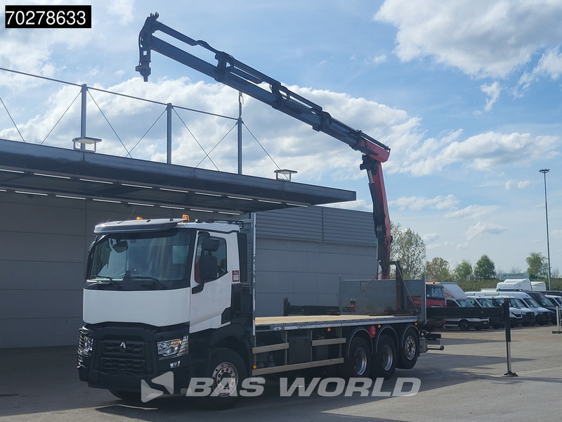 Renault C 480 8X4 Palfinger PK24.001 SLD5 Crane Kran Automatic Liftachse Euro 6 - Camião de caixa aberta/ Plataforma, Caminhão grua: foto 3 Renault C 480 8X4 Palfinger PK24.001 SLD5 Crane Kran Automatic Liftachse Euro 6 - Camião de caixa aberta/ Plataforma, Caminhão grua: foto 3