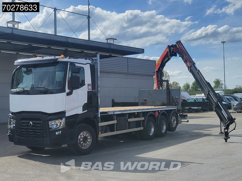Renault C 480 8X4 Palfinger PK24.001 SLD5 Crane Kran Automatic Liftachse Euro 6 - Camião de caixa aberta/ Plataforma, Caminhão grua: foto 2 Renault C 480 8X4 Palfinger PK24.001 SLD5 Crane Kran Automatic Liftachse Euro 6 - Camião de caixa aberta/ Plataforma, Caminhão grua: foto 2
