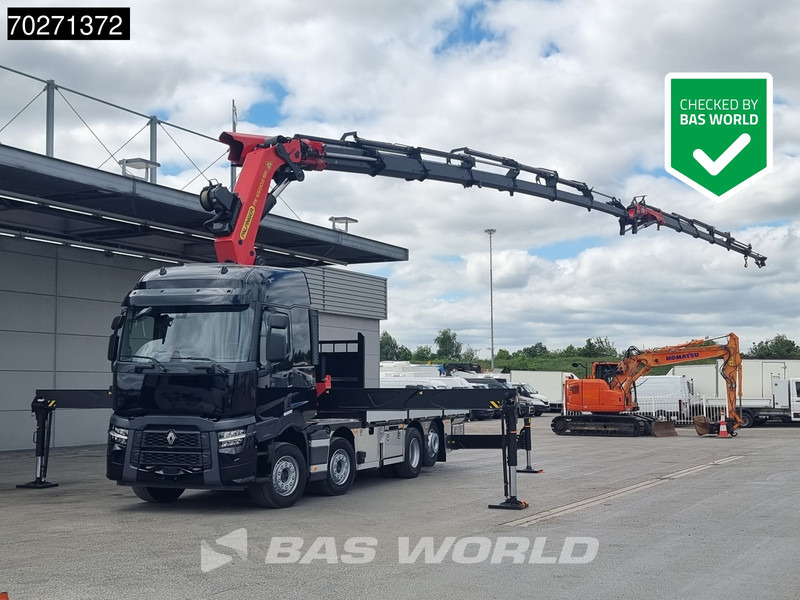 Renault C 520 8X2 Palfinger PK65002 SH Crane Jib Winch Lift+steering Axle Euro 6 - Camião de caixa aberta/ Plataforma, Caminhão grua: foto 1 Renault C 520 8X2 Palfinger PK65002 SH Crane Jib Winch Lift+steering Axle Euro 6 - Camião de caixa aberta/ Plataforma, Caminhão grua: foto 1