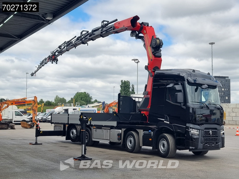 Renault C 520 8X2 Palfinger PK65002 SH Crane Jib Winch Lift+steering Axle Euro 6 - Camião de caixa aberta/ Plataforma, Caminhão grua: foto 3 Renault C 520 8X2 Palfinger PK65002 SH Crane Jib Winch Lift+steering Axle Euro 6 - Camião de caixa aberta/ Plataforma, Caminhão grua: foto 3