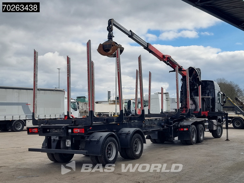 Renault K 520 6X6 Holz Kran Palfinger Q180Z96 6x6 Big-Axle Steelsuspension - Caminhão florestal, Caminhão grua: foto 3 Renault K 520 6X6 Holz Kran Palfinger Q180Z96 6x6 Big-Axle Steelsuspension - Caminhão florestal, Caminhão grua: foto 3