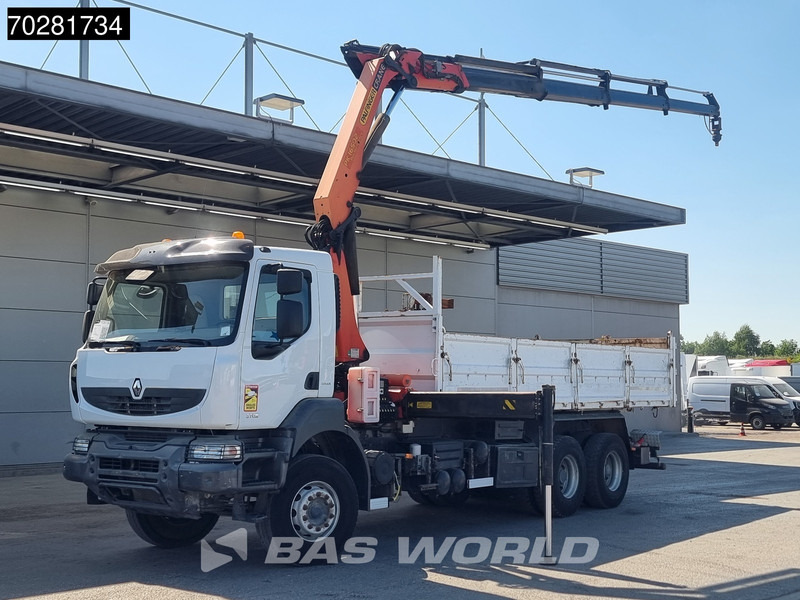 Renault Kerax 370 6X4 Palfinger PK16502 Kran Crane Big-Axle Steel suspension Euro 4 - Caminhão basculante, Caminhão grua: foto 1 Renault Kerax 370 6X4 Palfinger PK16502 Kran Crane Big-Axle Steel suspension Euro 4 - Caminhão basculante, Caminhão grua: foto 1