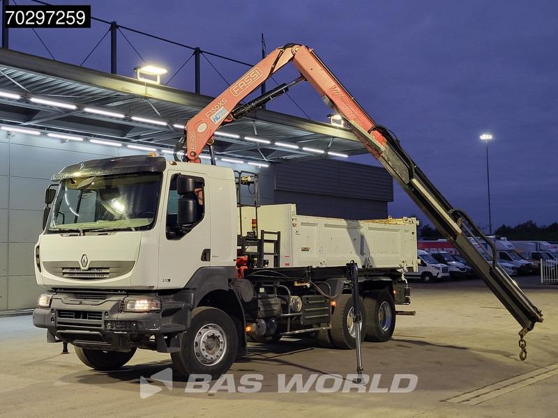 Renault Kerax 370 Kerax 6X4 Fassi F150AXS.22 Crane 10m3 2-side tipper Big-Axle Steelsuspension Manual - Caminhão basculante, Caminhão grua: foto 5 Renault Kerax 370 Kerax 6X4 Fassi F150AXS.22 Crane 10m3 2-side tipper Big-Axle Steelsuspension Manual - Caminhão basculante, Caminhão grua: foto 5