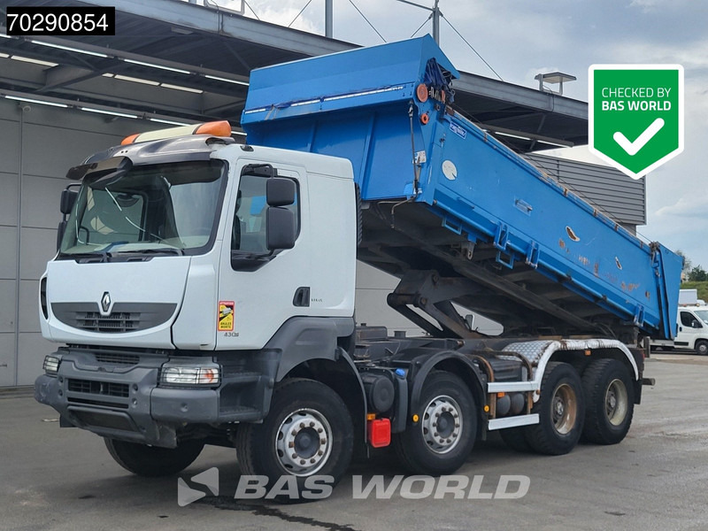 Renault Kerax 430 8X4 15m3 Forez Bennes Tipper 3-sides Steelsuspension Big-Axle Automatic Euro 5 - Caminhão basculante: foto 1 Renault Kerax 430 8X4 15m3 Forez Bennes Tipper 3-sides Steelsuspension Big-Axle Automatic Euro 5 - Caminhão basculante: foto 1