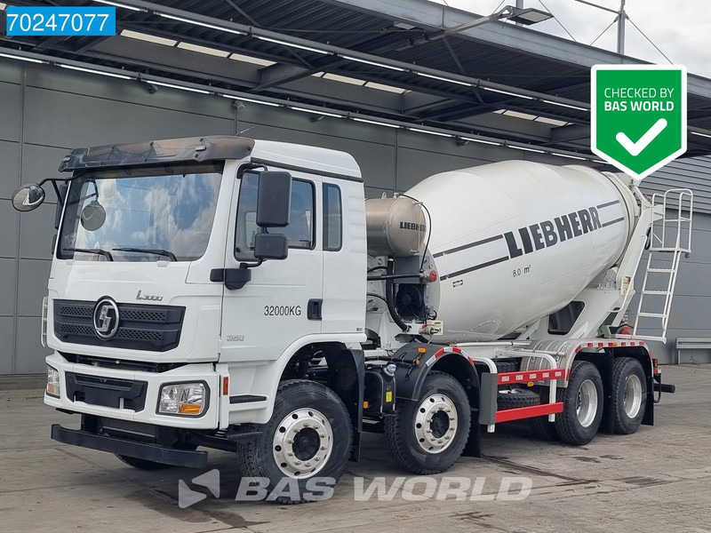 SHACMAN L3000 8X4 NEW 8m3 Liebherr Mixer Big Axle Steel suspension - Caminhão betoneira: foto 1 SHACMAN L3000 8X4 NEW 8m3 Liebherr Mixer Big Axle Steel suspension - Caminhão betoneira: foto 1