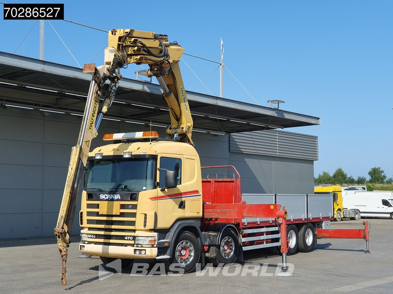 Scania 124G 470 8X4 Palfinger PK45000 C4 Crane Kran Fly-Jib Manual Steering Axle Euro 3 - Camião de caixa aberta/ Plataforma, Caminhão grua: foto 5 Scania 124G 470 8X4 Palfinger PK45000 C4 Crane Kran Fly-Jib Manual Steering Axle Euro 3 - Camião de caixa aberta/ Plataforma, Caminhão grua: foto 5