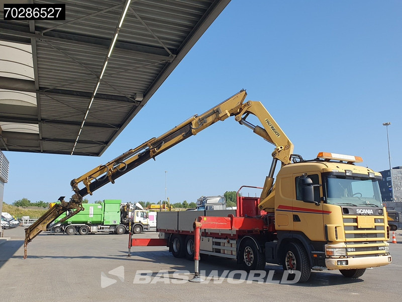 Scania 124G 470 8X4 Palfinger PK45000 C4 Crane Kran Fly-Jib Manual Steering Axle Euro 3 - Camião de caixa aberta/ Plataforma, Caminhão grua: foto 3 Scania 124G 470 8X4 Palfinger PK45000 C4 Crane Kran Fly-Jib Manual Steering Axle Euro 3 - Camião de caixa aberta/ Plataforma, Caminhão grua: foto 3