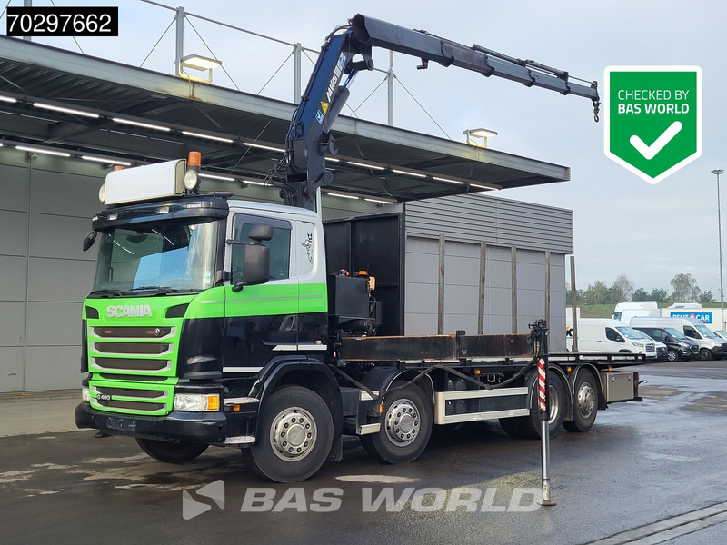 Scania G400 G 8X2 MKG HLK 231 HPA4 Crane Retarder Lift+Steering-Axle Euro 5 - Camião de caixa aberta/ Plataforma, Caminhão grua: foto 1 Scania G400 G 8X2 MKG HLK 231 HPA4 Crane Retarder Lift+Steering-Axle Euro 5 - Camião de caixa aberta/ Plataforma, Caminhão grua: foto 1