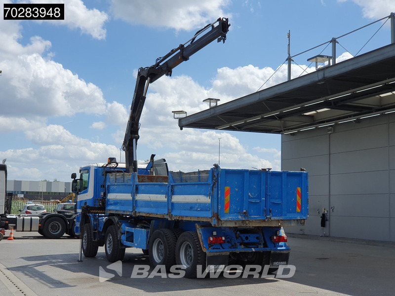 Scania G420 8X4 15m3 tipper Hiab 144 Crane Steelsuspension Manual Big-Axle Euro 3 - Caminhão basculante, Caminhão grua: foto 2 Scania G420 8X4 15m3 tipper Hiab 144 Crane Steelsuspension Manual Big-Axle Euro 3 - Caminhão basculante, Caminhão grua: foto 2