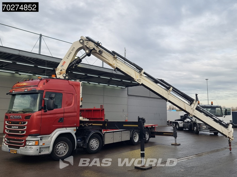 Scania G450 8X2 NL-Truck Hiab X-HIPRO 1058EP-6 Kran Front stab Retarder Euro 6 - Camião de caixa aberta/ Plataforma, Caminhão grua: foto 5 Scania G450 8X2 NL-Truck Hiab X-HIPRO 1058EP-6 Kran Front stab Retarder Euro 6 - Camião de caixa aberta/ Plataforma, Caminhão grua: foto 5