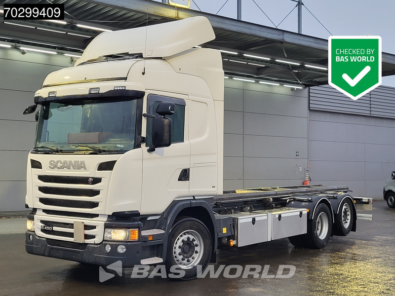 Scania G450 G 6X2 Full air suspension Automatic Lift+steering Axle Euro 6 - Caminhão transportador de contêineres/ Caixa móvel: foto 1 Scania G450 G 6X2 Full air suspension Automatic Lift+steering Axle Euro 6 - Caminhão transportador de contêineres/ Caixa móvel: foto 1