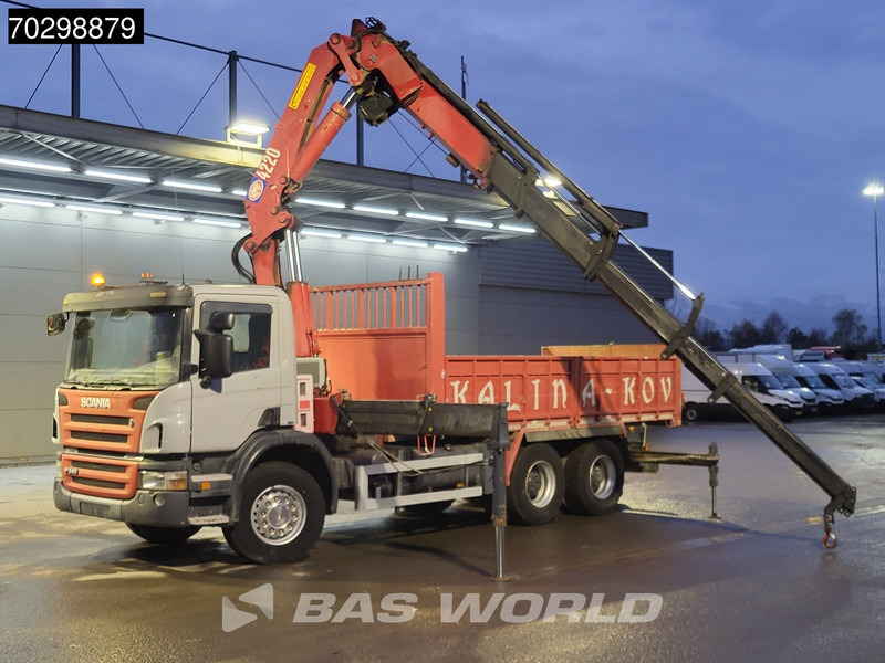 Scania P340 6X4 HMF 4220 K6 Crane Winch Tipper Full Steel Manual Gearbox - Caminhão basculante, Caminhão grua: foto 3 Scania P340 6X4 HMF 4220 K6 Crane Winch Tipper Full Steel Manual Gearbox - Caminhão basculante, Caminhão grua: foto 3