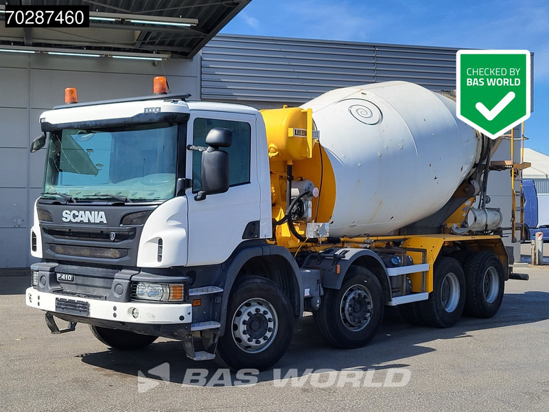 Scania P410 8X4 9m3 Liebherr mixer 3-Pedals Steering axle Big-Axle Euro 6 - Caminhão betoneira: foto 1 Scania P410 8X4 9m3 Liebherr mixer 3-Pedals Steering axle Big-Axle Euro 6 - Caminhão betoneira: foto 1