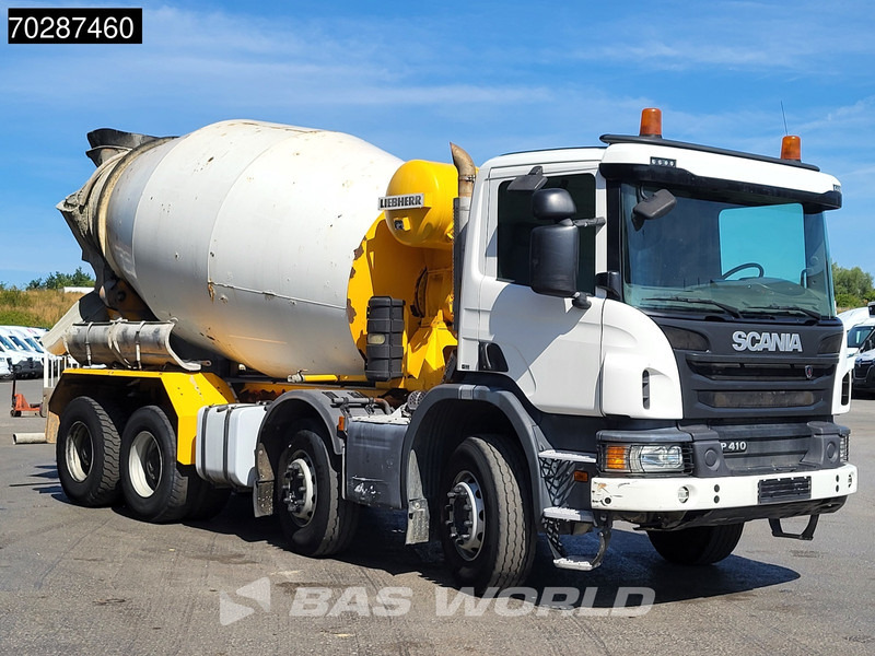 Scania P410 8X4 9m3 Liebherr mixer 3-Pedals Steering axle Big-Axle Euro 6 - Caminhão betoneira: foto 3 Scania P410 8X4 9m3 Liebherr mixer 3-Pedals Steering axle Big-Axle Euro 6 - Caminhão betoneira: foto 3
