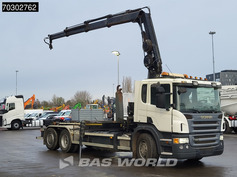 Scania P420 6X2 Hiab 166 ES-3 Hipro Crane Remote VDL 25tons hooklift Euro 5 - Caminhão polibenne, Caminhão grua: foto 3 Scania P420 6X2 Hiab 166 ES-3 Hipro Crane Remote VDL 25tons hooklift Euro 5 - Caminhão polibenne, Caminhão grua: foto 3