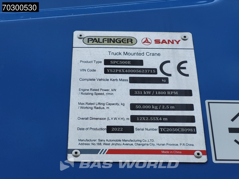 Locação de Scania P450 P 8X4 Palfinger/SANY SPC500E Telescopic Crane Retarder Navi Automatic Euro 6 Scania P450 P 8X4 Palfinger/SANY SPC500E Telescopic Crane Retarder Navi Automatic Euro 6: foto 17 Locação de Scania P450 P 8X4 Palfinger/SANY SPC500E Telescopic Crane Retarder Navi Automatic Euro 6 Scania P450 P 8X4 Palfinger/SANY SPC500E Telescopic Crane Retarder Navi Automatic Euro 6: foto 17