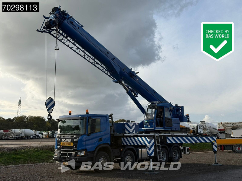 Scania P450 P 8X4 Palfinger/SANY SPC500E Telescopic Crane Retarder Navi Automatic Euro 6 - Caminhão grua: foto 1 Scania P450 P 8X4 Palfinger/SANY SPC500E Telescopic Crane Retarder Navi Automatic Euro 6 - Caminhão grua: foto 1