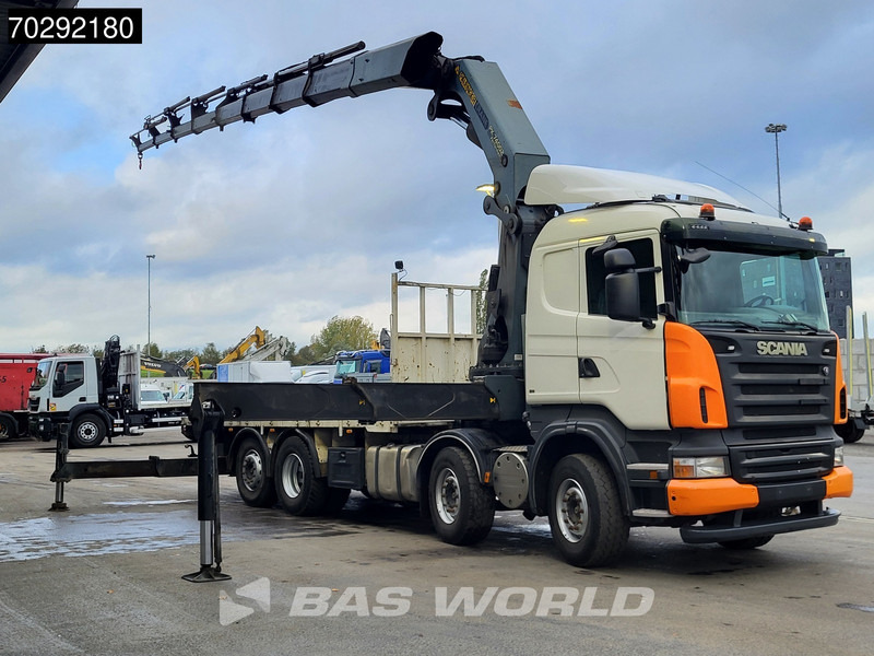 Scania R420 8X2 Palfinger PK74002 Kran Crane Retarder Lift-Steering Axle Euro 4 - Camião de caixa aberta/ Plataforma, Caminhão grua: foto 3 Scania R420 8X2 Palfinger PK74002 Kran Crane Retarder Lift-Steering Axle Euro 4 - Camião de caixa aberta/ Plataforma, Caminhão grua: foto 3