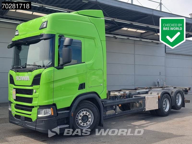 Scania R500 6X2 Retarder Liftachse full air ACC Euro 6 - Caminhão transportador de contêineres/ Caixa móvel: foto 1 Scania R500 6X2 Retarder Liftachse full air ACC Euro 6 - Caminhão transportador de contêineres/ Caixa móvel: foto 1