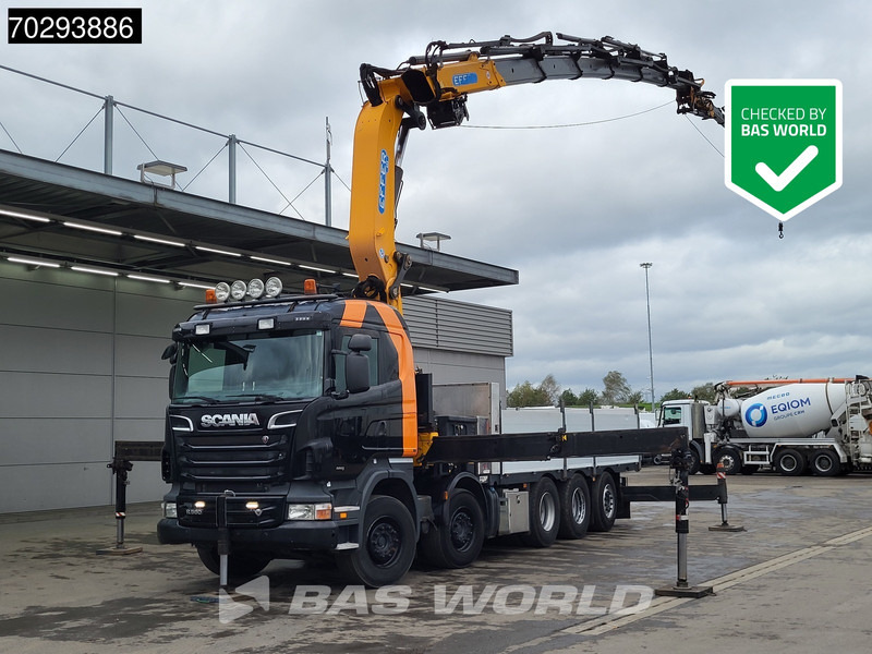 Scania R560 R 10X4 EFFER 655 / 6S Crane +Jib Winch 3-Pedals Lift+Steering-Axle Retarder Euro 5 - Camião de caixa aberta/ Plataforma, Caminhão grua: foto 1 Scania R560 R 10X4 EFFER 655 / 6S Crane +Jib Winch 3-Pedals Lift+Steering-Axle Retarder Euro 5 - Camião de caixa aberta/ Plataforma, Caminhão grua: foto 1