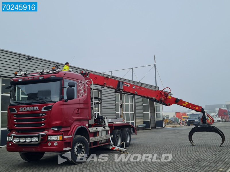 Scania R580 6X4 3-Pedals Jonsered J28505 83 Crane Kran Steel-suspension Retarder Euro 6 - Caminhão florestal, Caminhão grua: foto 5 Scania R580 6X4 3-Pedals Jonsered J28505 83 Crane Kran Steel-suspension Retarder Euro 6 - Caminhão florestal, Caminhão grua: foto 5