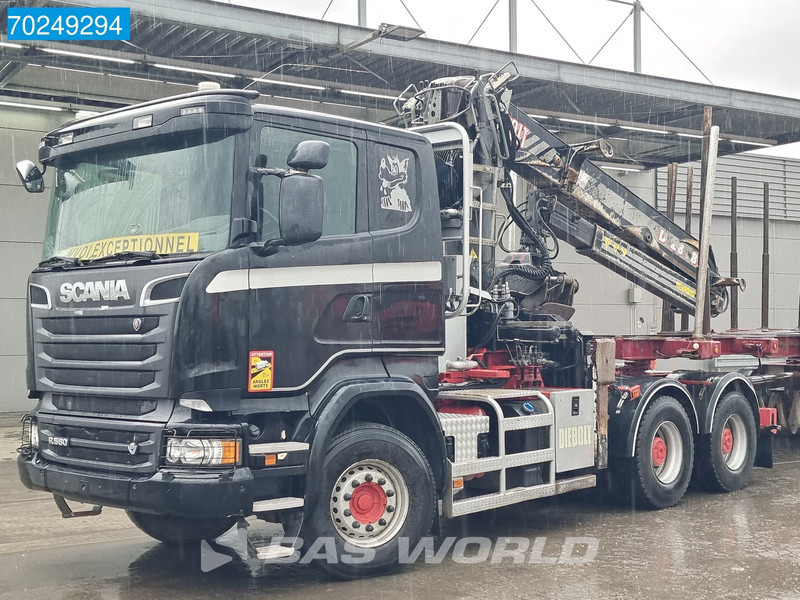 Scania R580 6X4 Holz Kran Diebolt D28 Full-Steell Extentable Trailer - Caminhão florestal, Caminhão grua: foto 5 Scania R580 6X4 Holz Kran Diebolt D28 Full-Steell Extentable Trailer - Caminhão florestal, Caminhão grua: foto 5