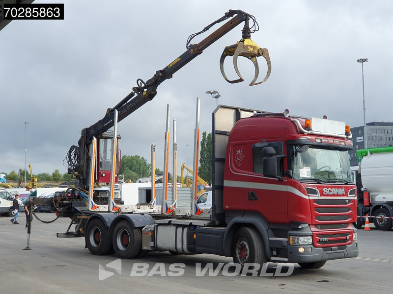Scania R730 R 6X4 HIAB F108S 79 Crane Retarder Xenon BigAxle Loglift Automatic ACC Euro 6 - Caminhão florestal, Caminhão grua: foto 3 Scania R730 R 6X4 HIAB F108S 79 Crane Retarder Xenon BigAxle Loglift Automatic ACC Euro 6 - Caminhão florestal, Caminhão grua: foto 3
