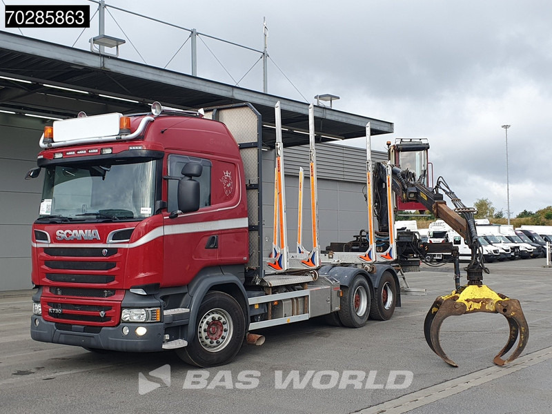 Scania R730 R 6X4 HIAB F108S 79 Crane Retarder Xenon BigAxle Loglift Automatic ACC Euro 6 - Caminhão florestal, Caminhão grua: foto 5 Scania R730 R 6X4 HIAB F108S 79 Crane Retarder Xenon BigAxle Loglift Automatic ACC Euro 6 - Caminhão florestal, Caminhão grua: foto 5