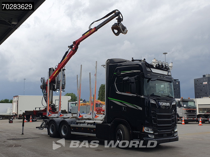 Scania S650 S 6X4 Tajfun LIV100K Kran Holztransport Retarder 3-Pedals Euro 6 - Caminhão florestal, Caminhão grua: foto 3 Scania S650 S 6X4 Tajfun LIV100K Kran Holztransport Retarder 3-Pedals Euro 6 - Caminhão florestal, Caminhão grua: foto 3
