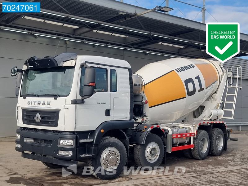 Sitrak G5 350 8X4 NEW! 8m3 Liebherr Mixer Big-Axle Steel Suspension - Caminhão betoneira: foto 1 Sitrak G5 350 8X4 NEW! 8m3 Liebherr Mixer Big-Axle Steel Suspension - Caminhão betoneira: foto 1