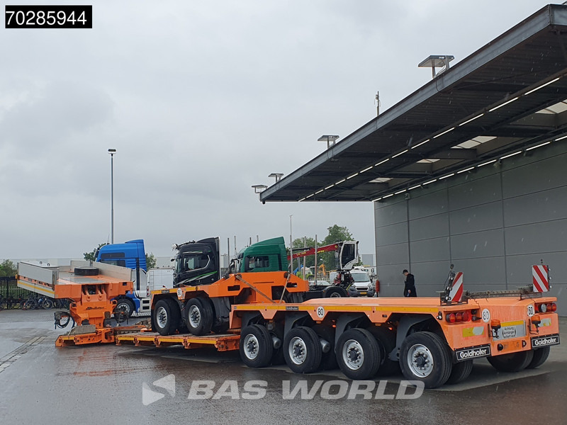 Tractor Mercedes-Benz Actros 8X4 180T GigaSpace Retarder Hydrauliek BigAxle Alcoa´s // Lowbed Trailer / 6 Axles / Hydraulic Pendle Axles / Extendable: foto 8