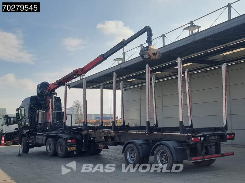 Renault K 520 6X6 6x6 Big-Axle Steelsuspension Holz Kran Palfinger Q180Z96 Optibrake+ Drumbrakes - Tractor: foto 2 Renault K 520 6X6 6x6 Big-Axle Steelsuspension Holz Kran Palfinger Q180Z96 Optibrake+ Drumbrakes - Tractor: foto 2