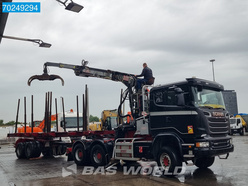 Scania R580 6X4 Holz Kran Diebolt D28 Full-Steell Extentable Trailer - Tractor: foto 2 Scania R580 6X4 Holz Kran Diebolt D28 Full-Steell Extentable Trailer - Tractor: foto 2