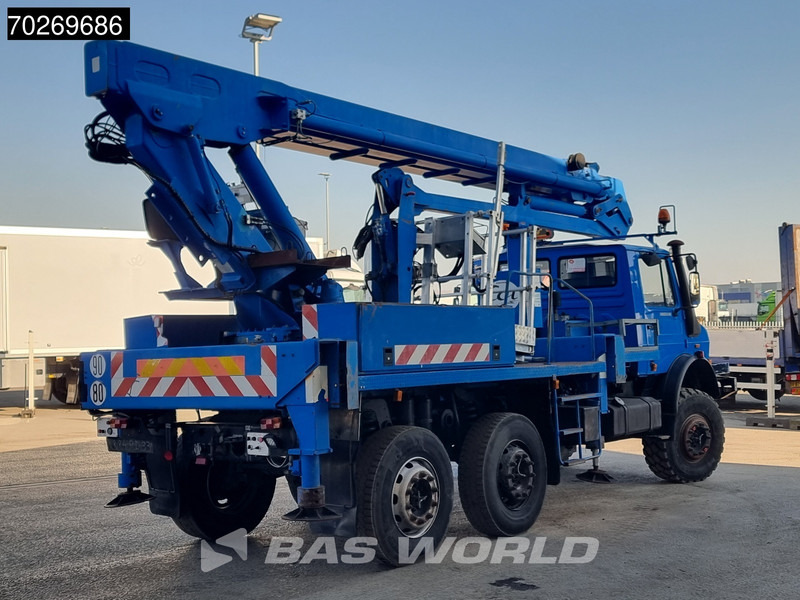 Caminhão grua Unimog U2450L 6X6 Unimog Engin EGI TP 226 hubarbeitsbühne Manual Euro 2: foto 6